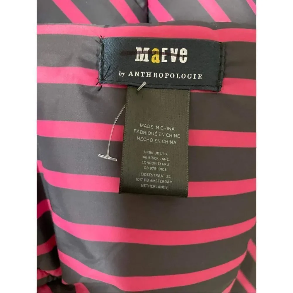 New Anthropologie Striped Puffer Scarf Size One Size - Picture 8 of 8